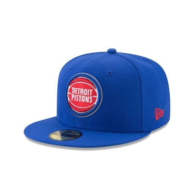 Blue Detroit Pistons Hat - New Era NBA Team Color 59FIFTY Fitted Caps USA7082546